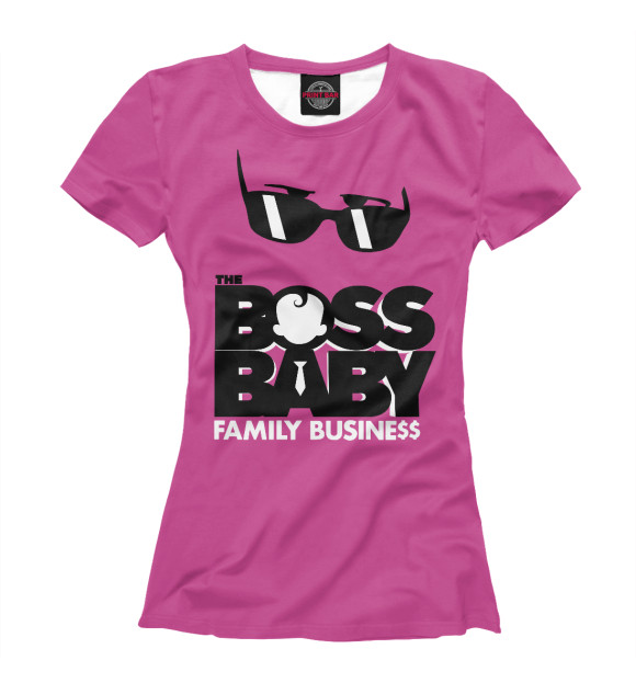 Футболка для девочек с изображением Boss Baby: family business цвета Белый