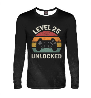 Мужской лонгслив Level 25 unlocked