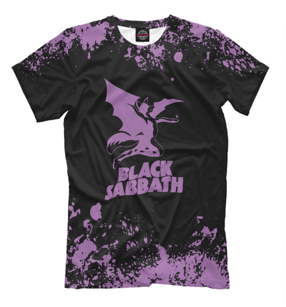 Мужская футболка с изображением Black Sabbath цвета Белый