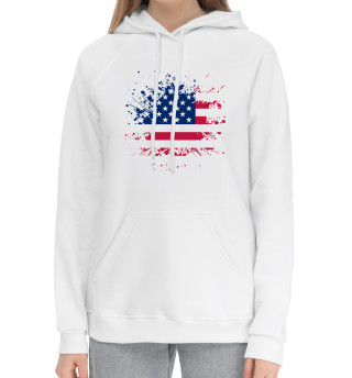 Женский хлопковый худи США