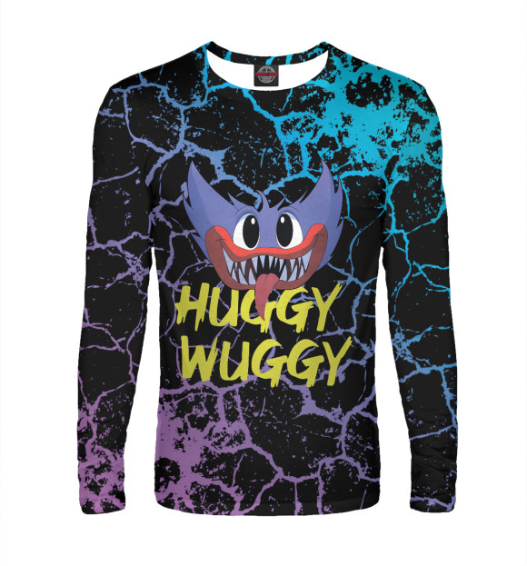 Мужской лонгслив с изображением Poppy Playtime цвета Белый