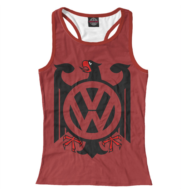 Женская майка-борцовка с изображением Volkswagen цвета Белый
