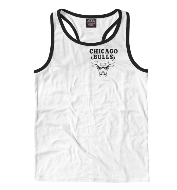 Мужская майка-борцовка с изображением Chicago Bulls цвета Белый