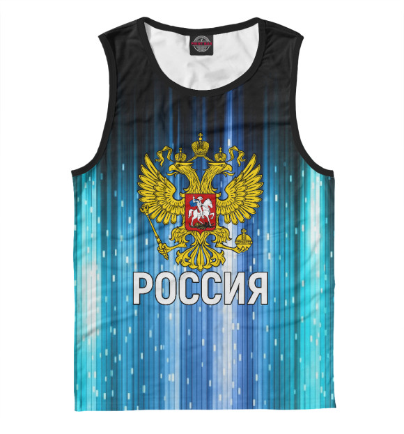 Майка для мальчика с изображением Россия цвета Белый