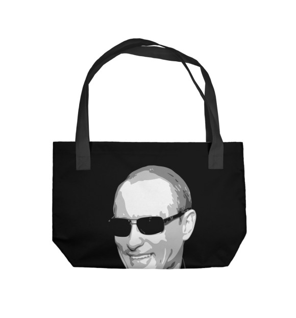 Пляжная сумка с изображением Владимир Путин цвета 