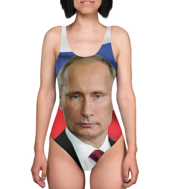 Купальник-боди с изображением Путин Владимир цвета 