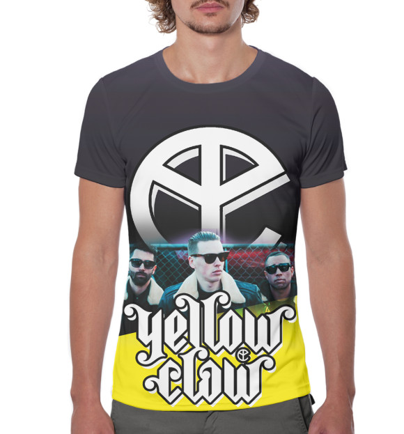 Мужская футболка с изображением Yellow Claw цвета Белый