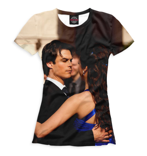 

Футболки Print Bar, Белый, Дневники вампира