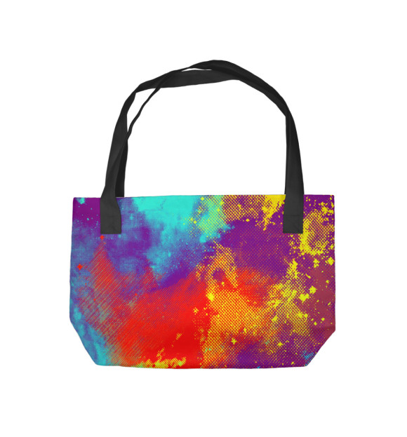 Пляжная сумка с изображением Потертость красок цвета 