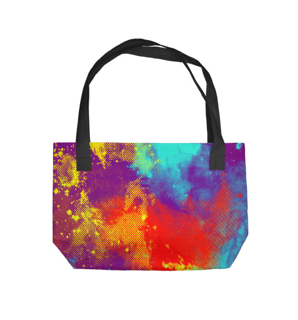 Пляжная сумка с изображением Потертость красок цвета 