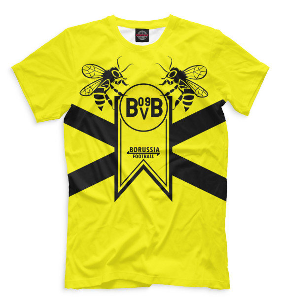 Мужская футболка с изображением Borussia цвета Желтый
