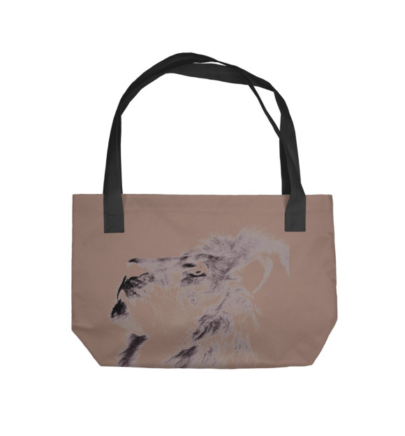 Пляжная сумка с изображением Lion цвета 