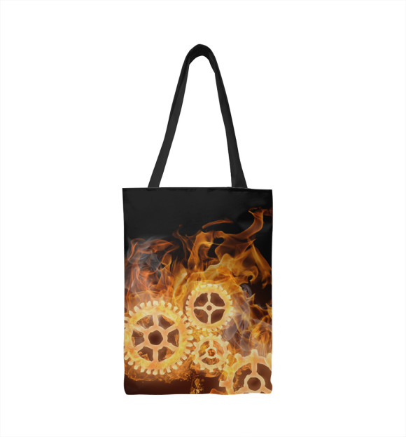 Сумка-шоппер с изображением Шестерёнки цвета 