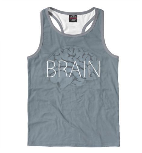 

Майки борцовки Print Bar, Белый, Brain