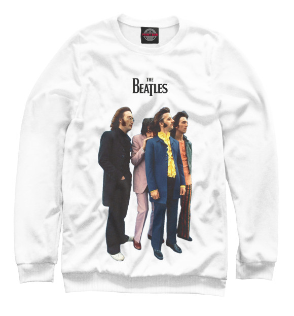 Женский свитшот с изображением The Beatles цвета Белый