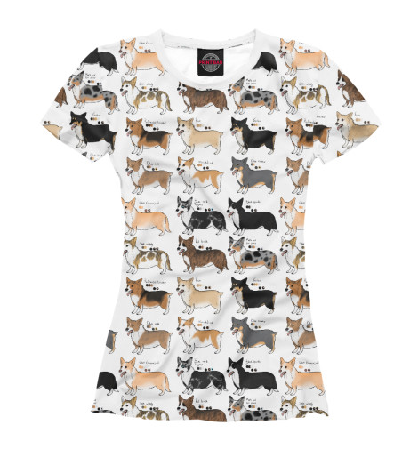 

Футболки Print Bar, Белый, Welsh Corgi Team