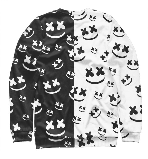 Свитшот для девочек с изображением Marshmello цвета Белый