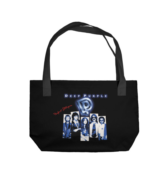 Пляжная сумка с изображением Deep Purple цвета 