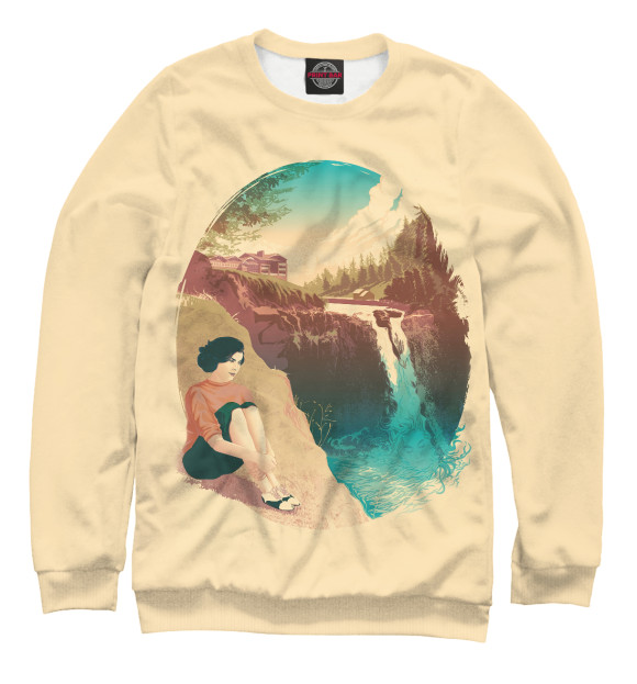 Свитшот для мальчиков с притом Twin Peaks цвета Белый Свитшот для мальчиков с изображением Twin Peaks цвета Белый