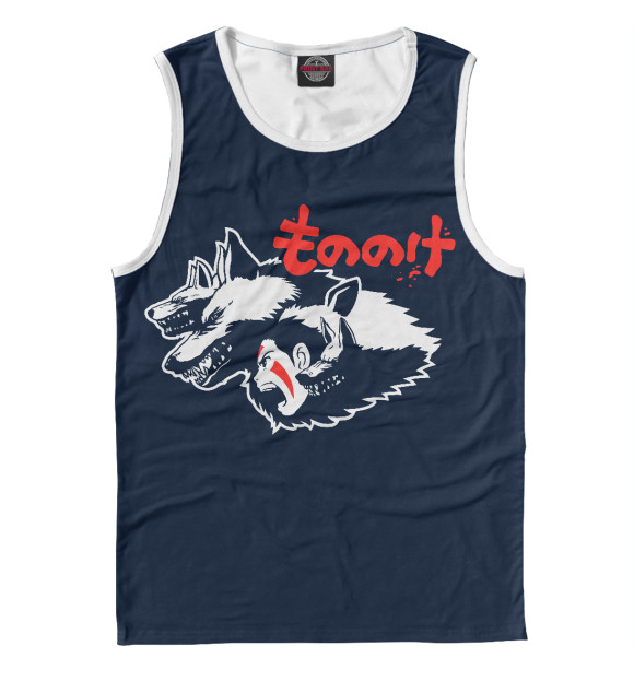 Майка для мальчика с изображением Принцесса Мононоке. Princess Mononoke цвета Белый