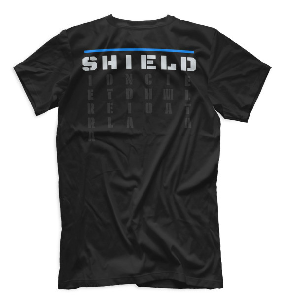 Мужская футболка с изображением The Shield цвета Белый