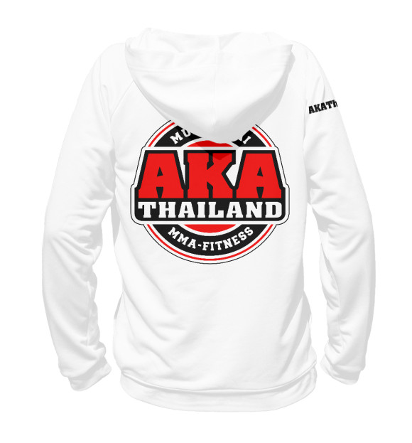 Мужское худи с изображением AKA Thailand цвета Белый