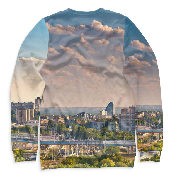 Свитшот для мальчиков с изображением Волгоград цвета Белый