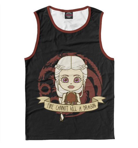 

Майки Print Bar, Белый, Огонь не убивает дракона