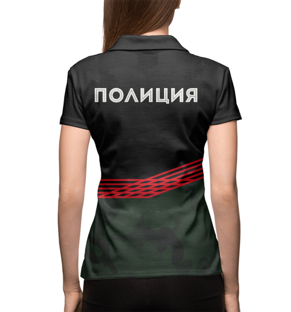 Женское поло с изображением Police цвета Белый