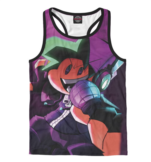 Мужская майка-борцовка с изображением Friday Night Funkin цвета Белый