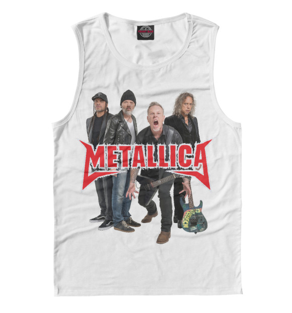 Майка для мальчика с изображением Metallica цвета Белый