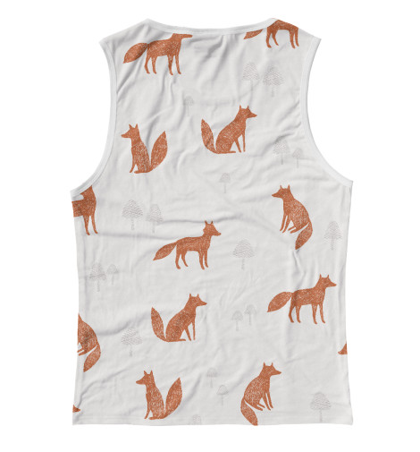 

Майки Print Bar, Белый, Лисички