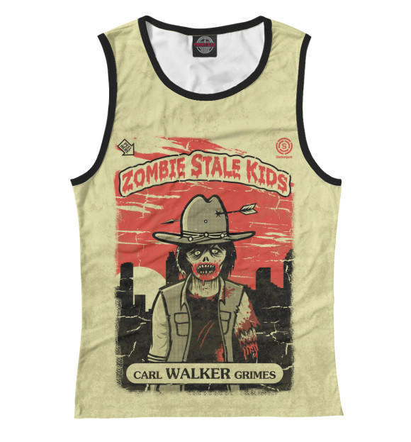 Майка для девочки с изображением Carl Grimes Walker цвета Белый