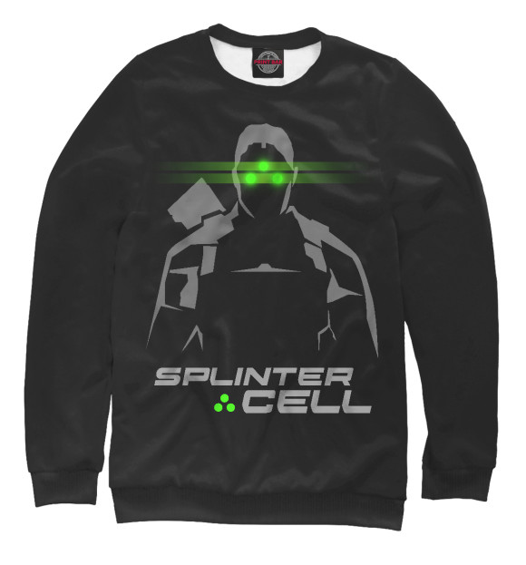 Мужской свитшот с изображением Splinter Cell цвета Белый