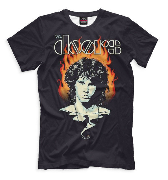 Мужская футболка с изображением The Doors цвета Черный