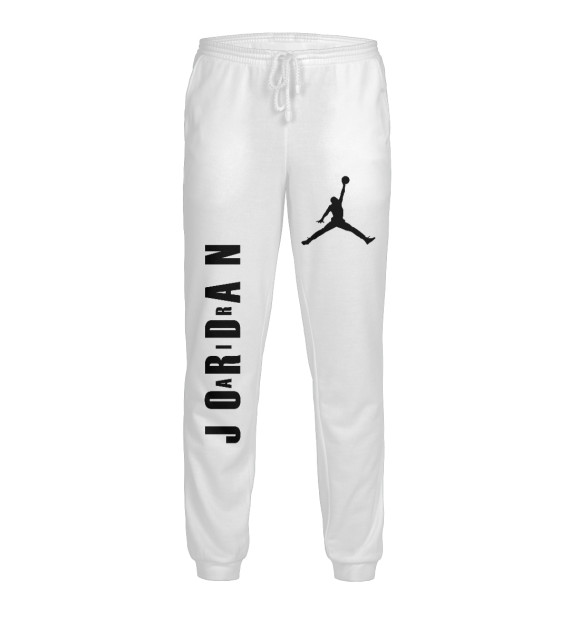 Мужские спортивные штаны с изображением Air Jordan (Аир Джордан) цвета Белый