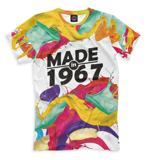 Мужская футболка с изображением Made in 1967 цвета Молочно-белый