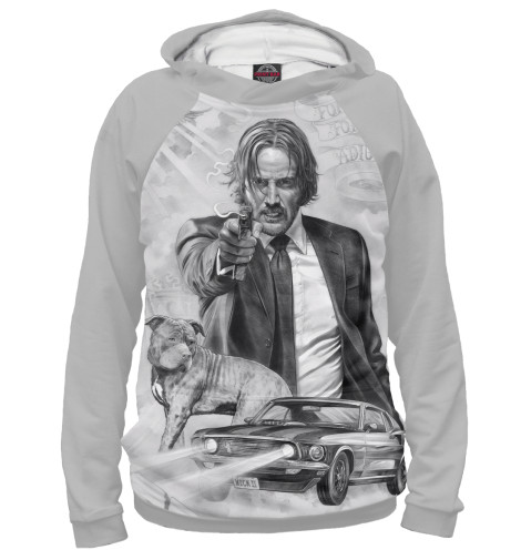 

Худи Print Bar, Белый, Джон Уик