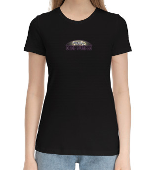 Хлопковая футболка для девочек Deep Purple