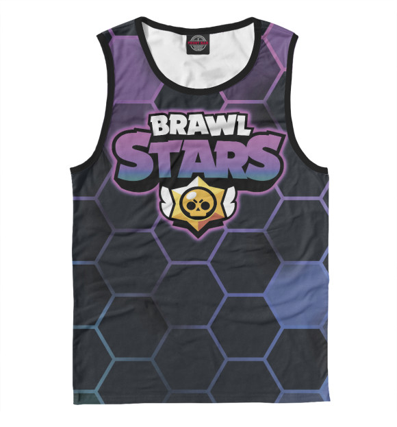 Майка для мальчика с изображением Brawl Stars цвета Белый