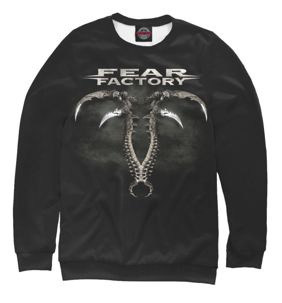 Мужской свитшот с изображением Fearfactory цвета Белый