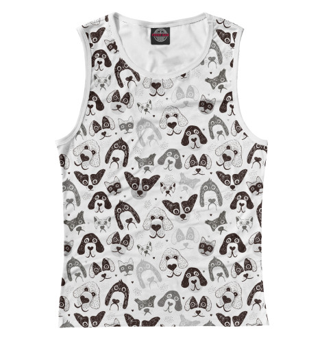

Майки Print Bar, Белый, Dog Party