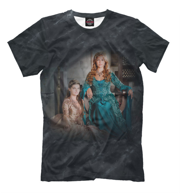 Мужская футболка с изображением Великолепный Век: Мать и дочь цвета Черный