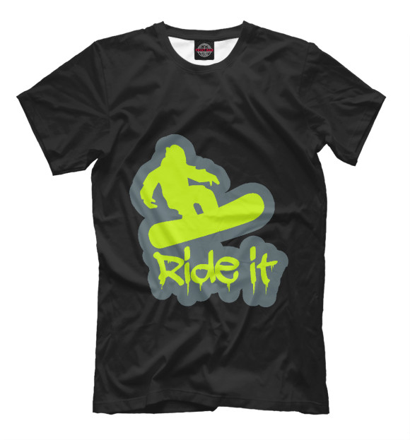Футболка для мальчиков с изображением Ride It цвета Черный