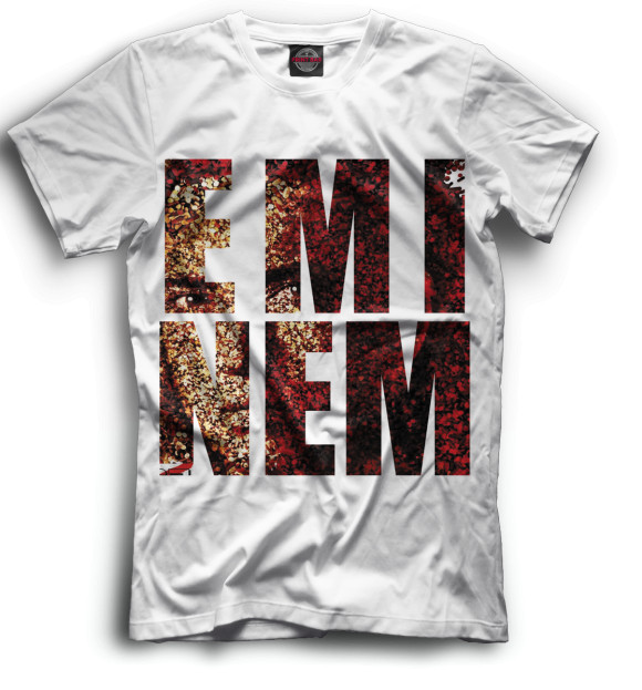 Футболка для мальчиков с изображением Eminem цвета Черный