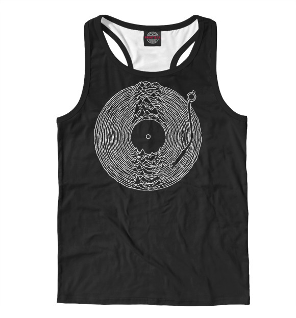 Мужская майка-борцовка с изображением Joy цвета Белый