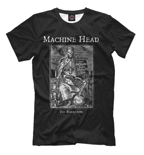 Футболка для мальчиков с изображением Machine Head цвета Черный