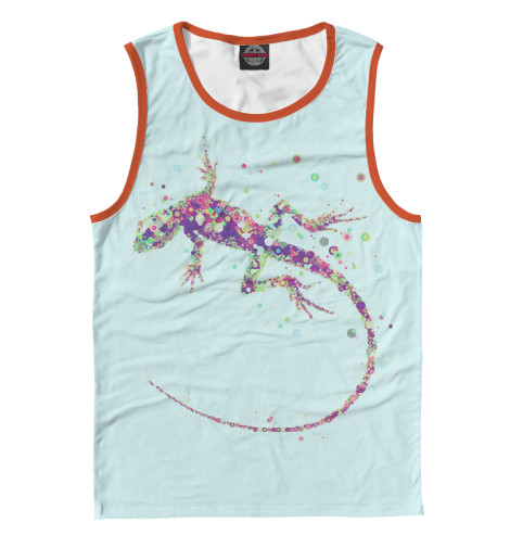 

Майки Print Bar, Белый, Ящерица