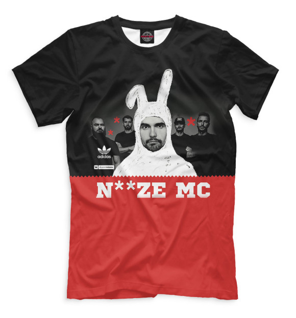 Мужская футболка с изображением Noize MC цвета Черный