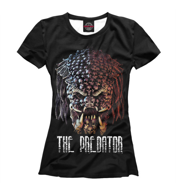 Футболка для девочек с изображением The Predator цвета Белый